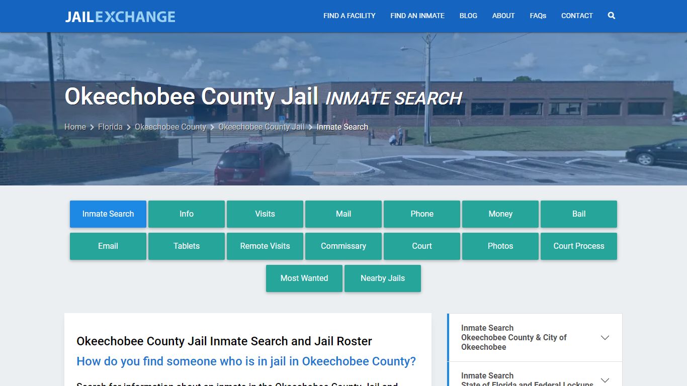 Inmate Search: Roster & Mugshots - Okeechobee County Jail, FL